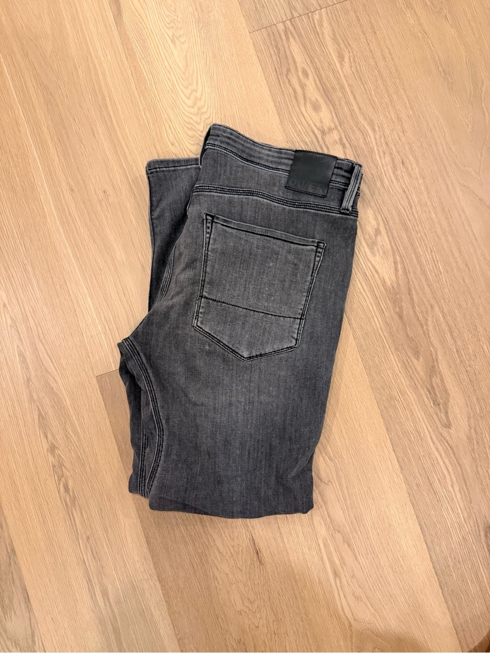 Du/er 32x30 Men's Slim Straight Jeans in Vintage Grey